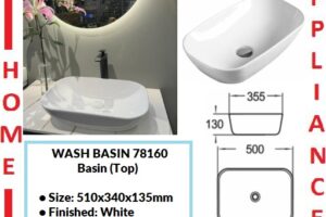 AALTO WASH BASIN (Top) 78160 ( WHITE ) / FREE EXPRESS DELIVERY