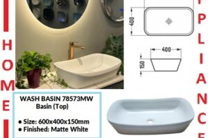 AALTO WASH BASIN (Top) 78573MW ( Matte White ) / FREE EXPRESS DELIVERY