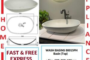 AALTO WASH BASINS (Top) 80015PH ( Pearl Grey ) / FREE EXPRESS DELIVERY