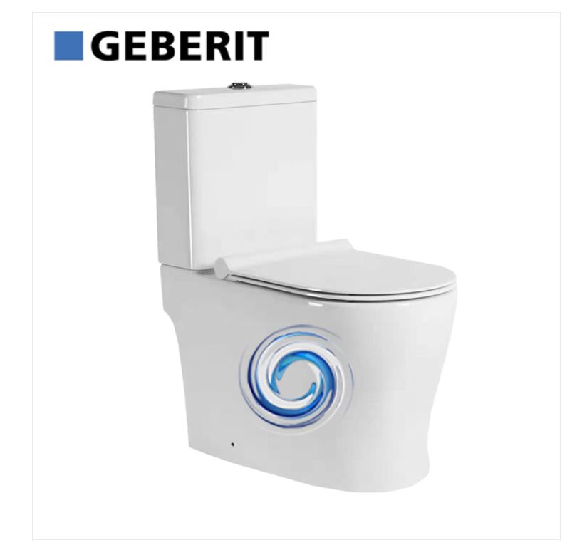 AALTO DOUBLE VORTEX TWO-PIECE WATER CLOSET AL8050 ( WHITE ) / FREE EXPRESS DELIVERY - Image 2