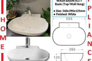 AALTO WASH BASIN (Top/Wall Hung) K177 ( White ) / FREE EXPRESS DELIVERY
