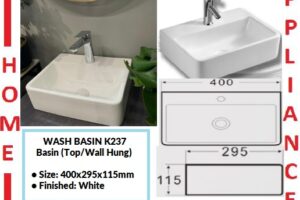 AALTO WASH BASIN (Top/Wall Hung) K237 ( White ) / FREE EXPRESS DELIVERY