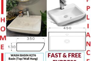 AALTO WASH BASIN (Top/Wall Hung) K276 ( White ) / FREE EXPRESS DELIVERY