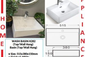 AALTO WASH BASIN (Top/Wall Hung) K282 ( White ) / FREE EXPRESS DELIVERY