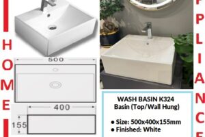 AALTO WASH BASIN (Top/Wall Hung) K324 ( White ) / FREE EXPRESS DELIVERY
