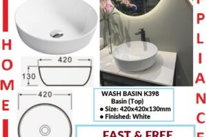 AALTO WASH BASIN (Top) K398 ( WHITE ) / FREE EXPRESS DELIVERY
