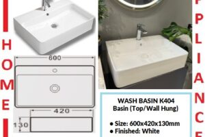 AALTO WASH BASIN (Top/Wall Hung) K404 ( White ) / FREE EXPRESS DELIVERY