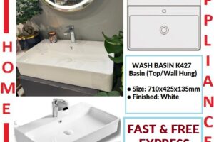 AALTO WASH BASIN (Top/Wall Hung) K427 ( White ) / FREE EXPRESS DELIVERY