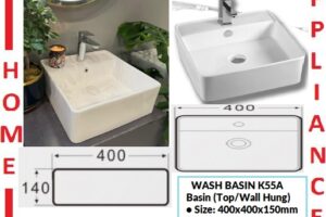 AALTO WASH BASIN (Top/Wall Hung) K55A ( White ) / FREE EXPRSS DELIVERY