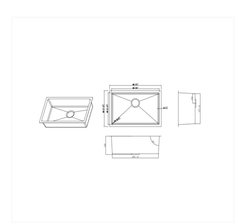 AALTO KITCHEN SINK (Top/Undermount) 6845M ( Honeycomb Straight Brush ) / FREE EXPRESS DELIVERY - Image 4