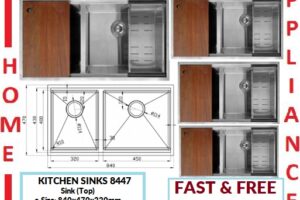AALTO KITCHEN SINKS (Top) 8447 / FREE EXPRESS DELIVERY