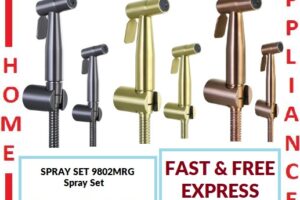 AALTO BIDET SPRAY SET 9802 ( GUN METAL , MATTE GOLD , MATTE ROSE GOLD ) / FREE EXPRESS DELIVERY
