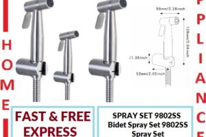 AALTO BIDET SPRAY SET 9802SS ( STAINLESS STEEL ) / FREE EXPRESS DELIVERY