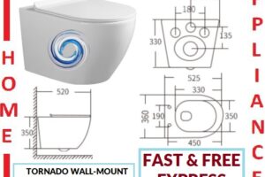 AALTO TORNADO WALL-MOUNT WATER CLOSET JL10096 / FREE EXPRESS DELIVERY