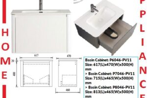 AALTO Basin Cabinet P6046-P11/P7046-P11/P8046-P11 ( Snow White ) / FREE EXPRESS DELIVERY
