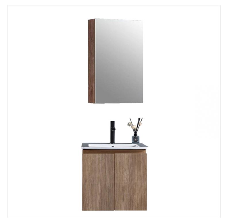 AALTO BASIN & MIRROR CABINET P3053-PV & MC-P3053-PV ( DARK MARBLE , RAG STONE , WHITE MARBLE , WOOD GRAIN ) / FREE EXPRESS DELIVERY - Image 2