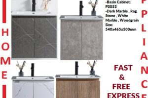 AALTO BASIN CABINET P3053-PV ( DARK MARBLE , RAG STONE , WHITE MARBLE , WOOD GRAIN ) / FREE EXPRESS DELIVERY