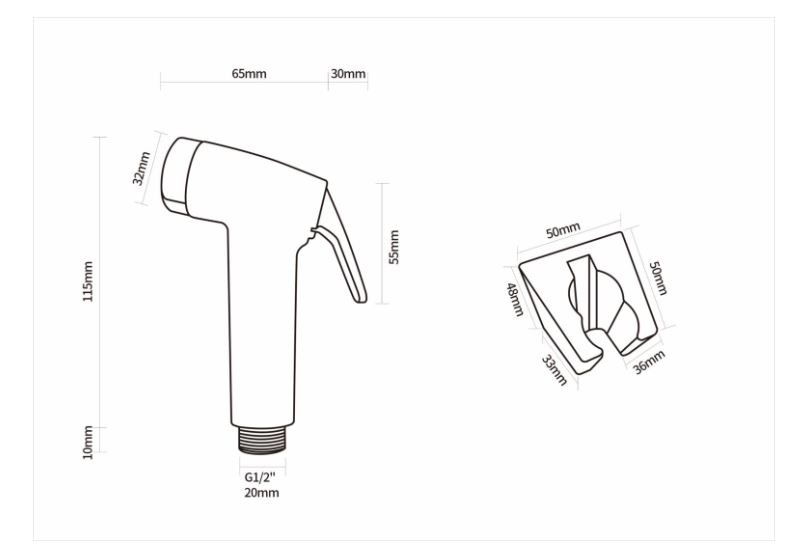 AALTO BIDET SPRAY SET PC010 ( MRG, GM , MG , G , RG , B ) / FREE EXPRESS DELIVERY - Image 12