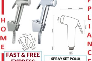 AALTO BIDET SPRAY SET PC010 ( STAINLESS STEEL / CHROME ) / FREE EXPRESS DELIVERY
