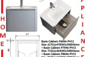 AALTO Basin Cabinet P6046-PV01/P7046-PV01/P8046-PV01 ( DAVY GREY ) / FREE EXPRESS DELIVERY